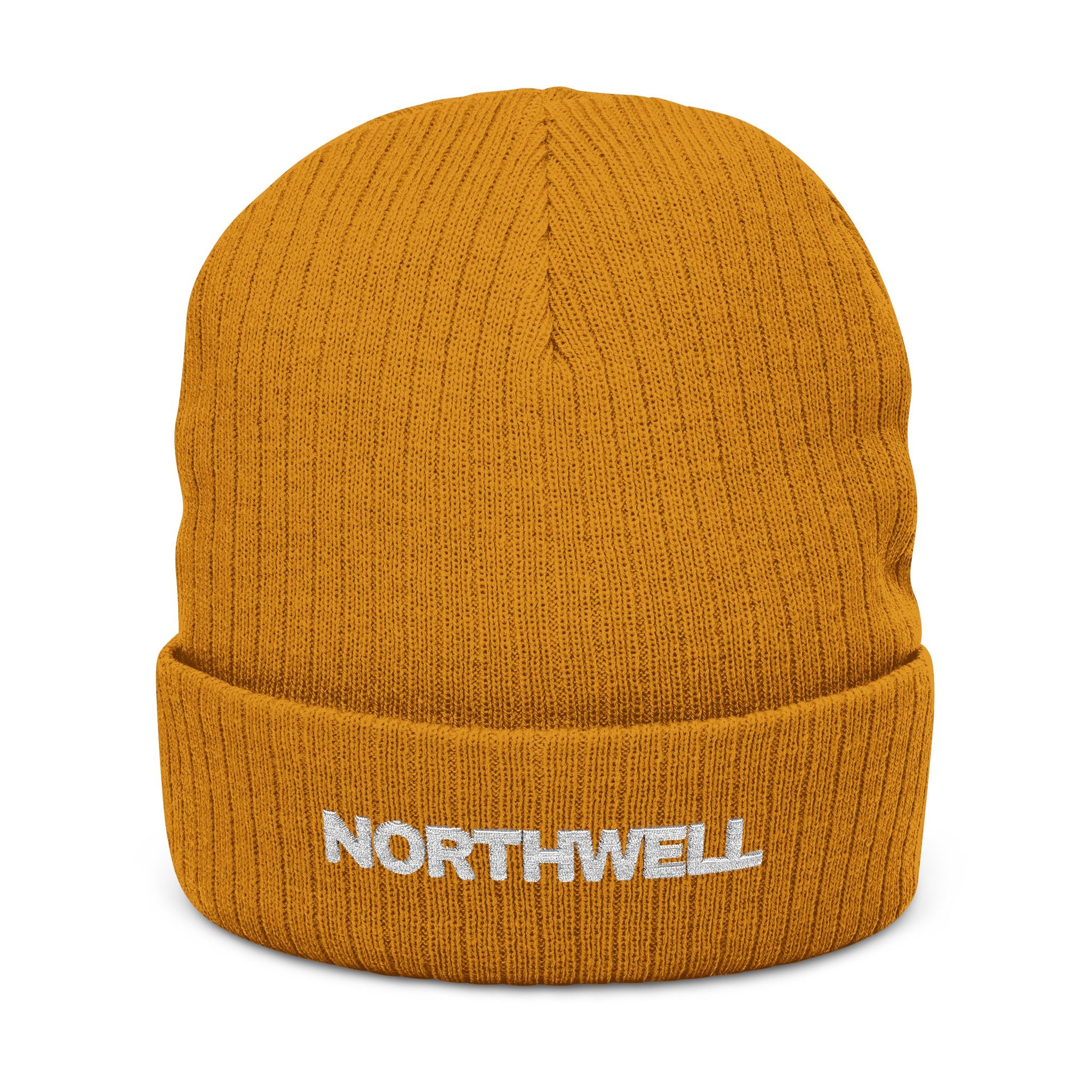 Knit Beanie - "NORTHWELL" Embroidered