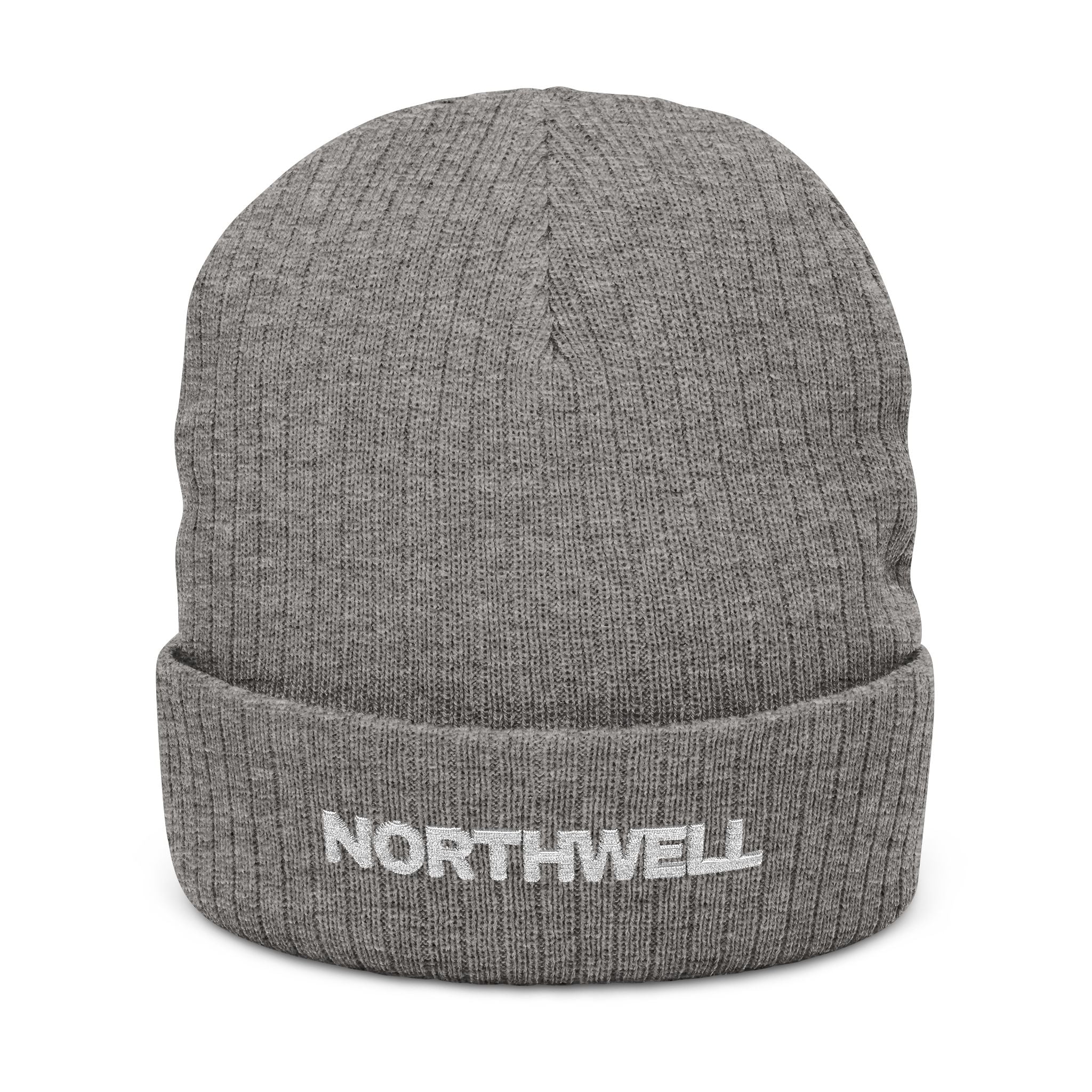 Knit Beanie - "NORTHWELL" Embroidered