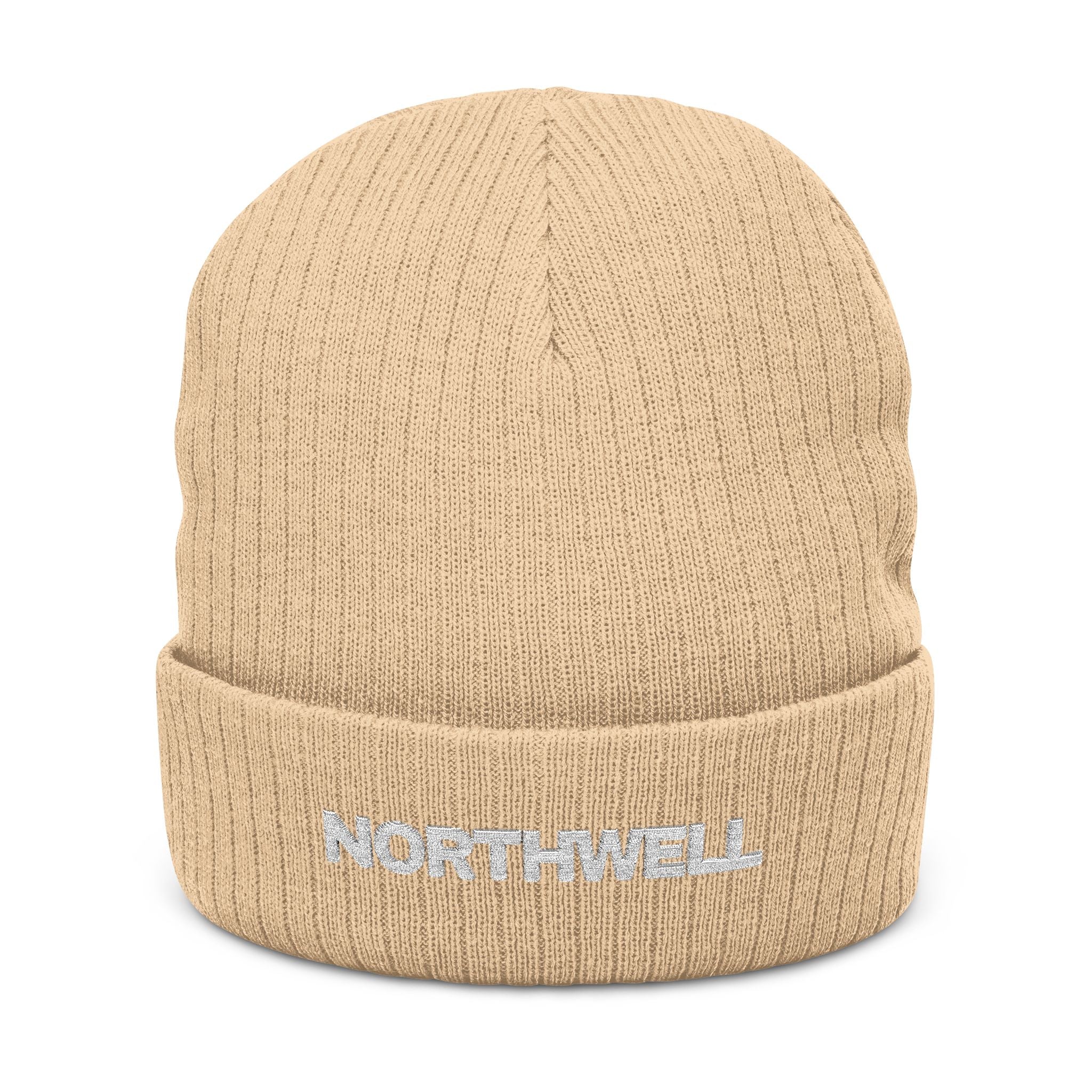 Knit Beanie - "NORTHWELL" Embroidered