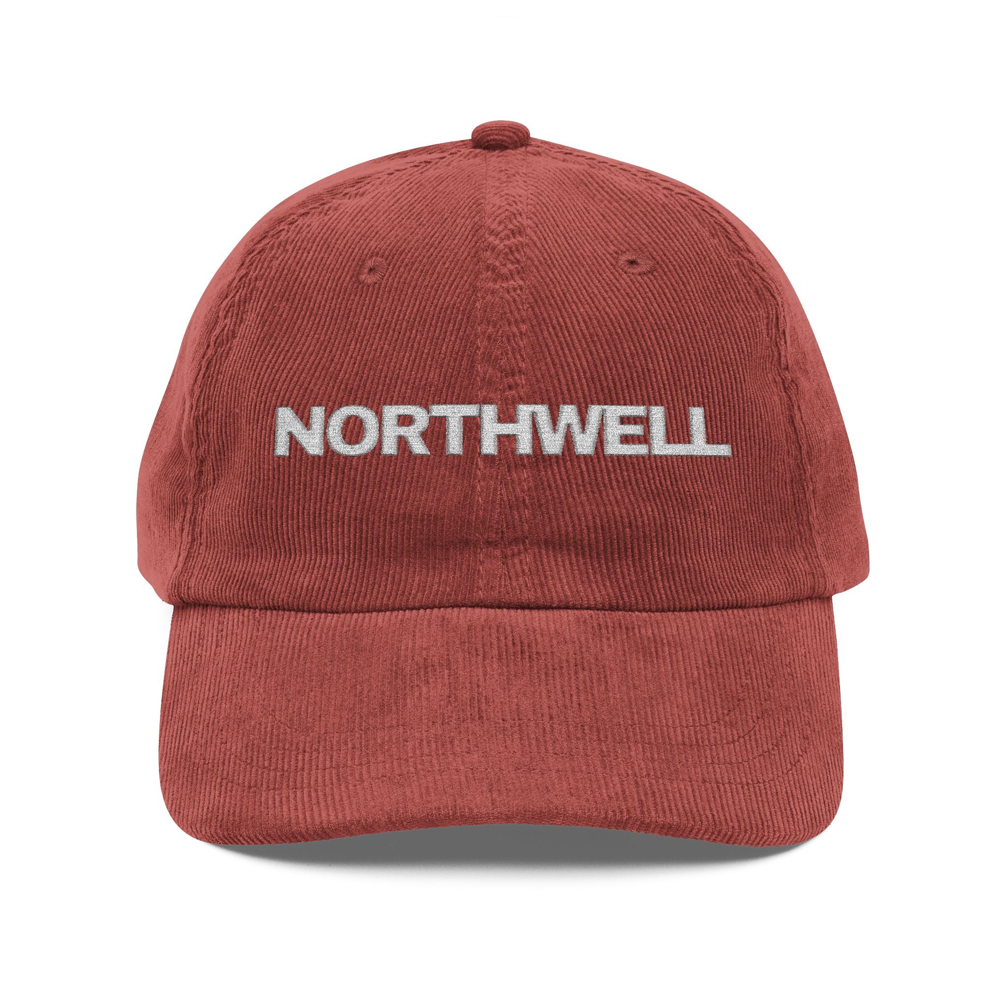 Vintage Corduroy Cap - "NORTHWELL" Embroidered Hat