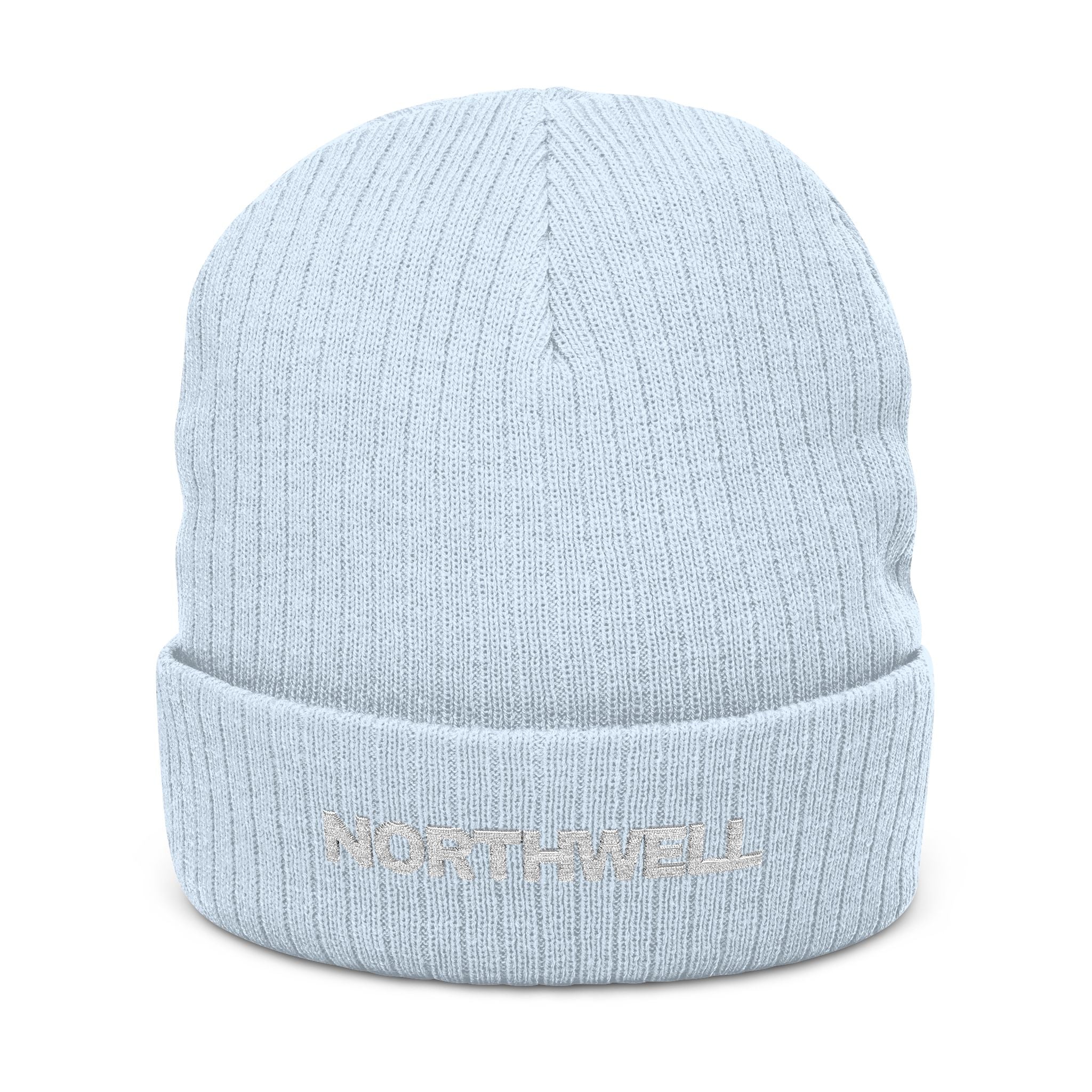 Knit Beanie - "NORTHWELL" Embroidered