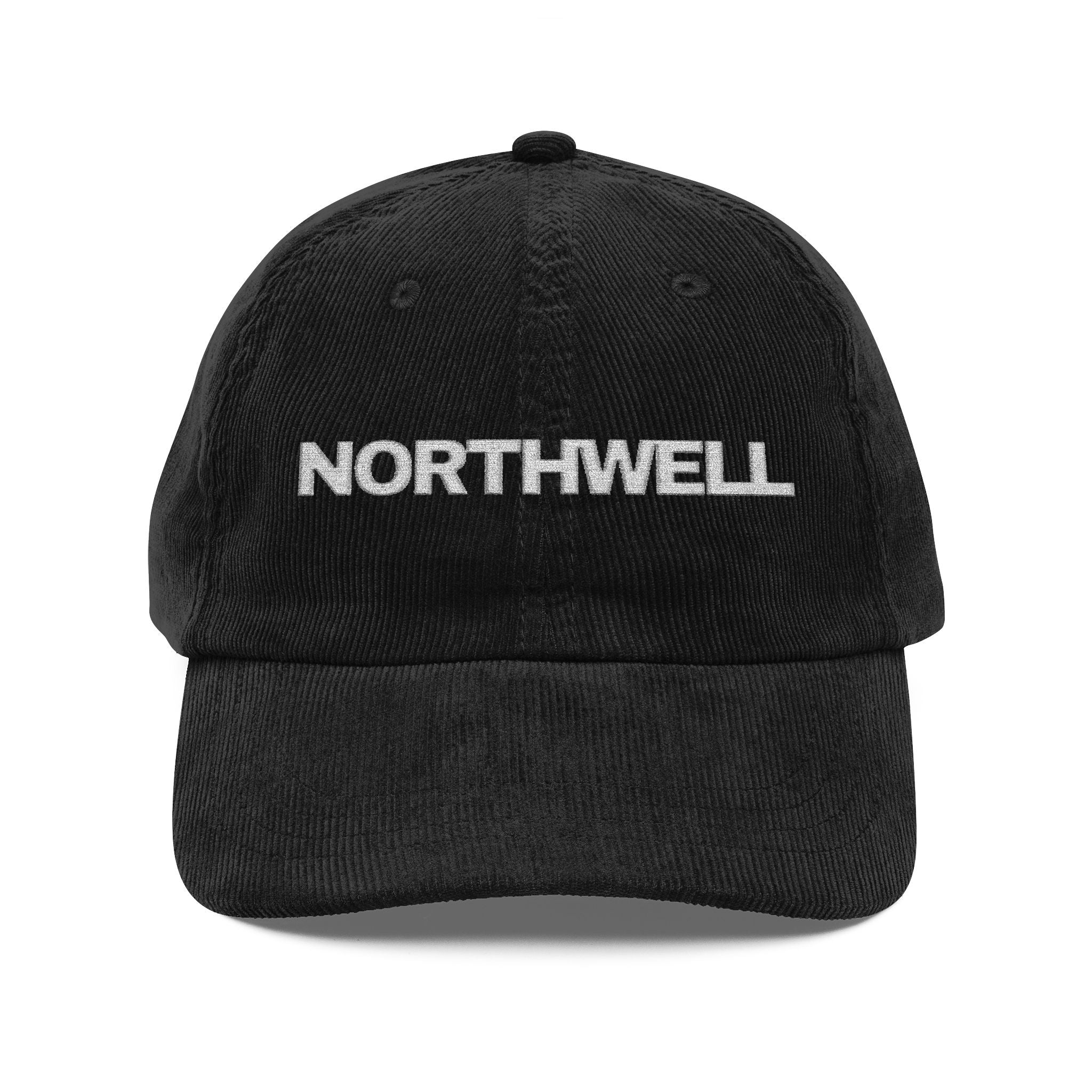 Vintage Corduroy Cap - "NORTHWELL" Embroidered Hat