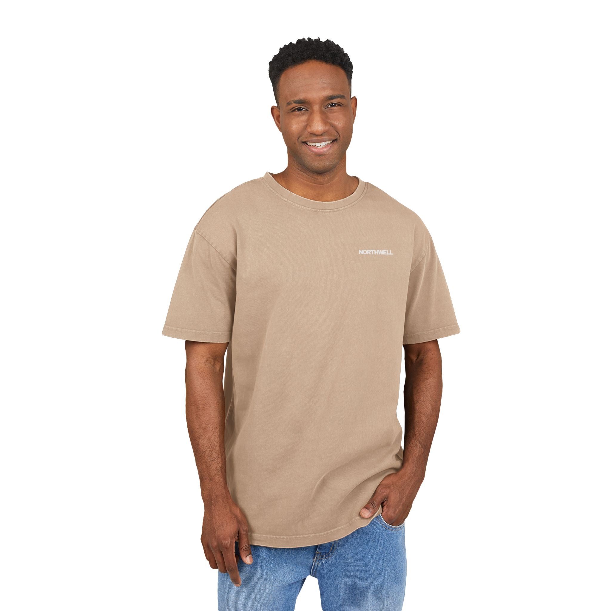 Men's Acid Washed Oversize Tee - Vintage Style