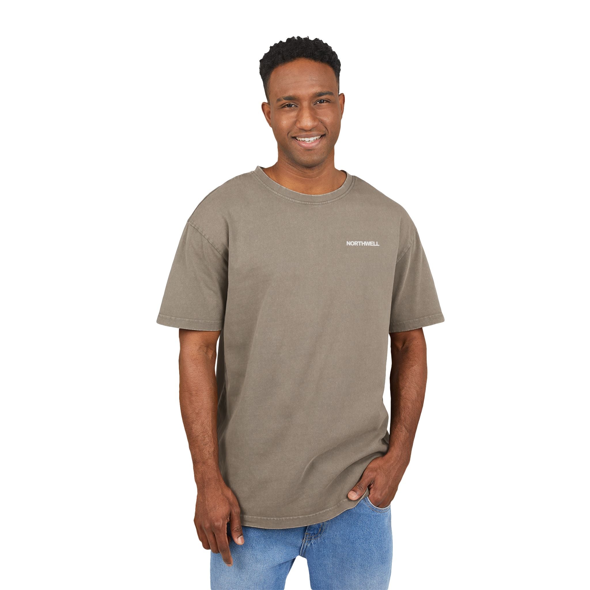 Men's Acid Washed Oversize Tee - Vintage Style