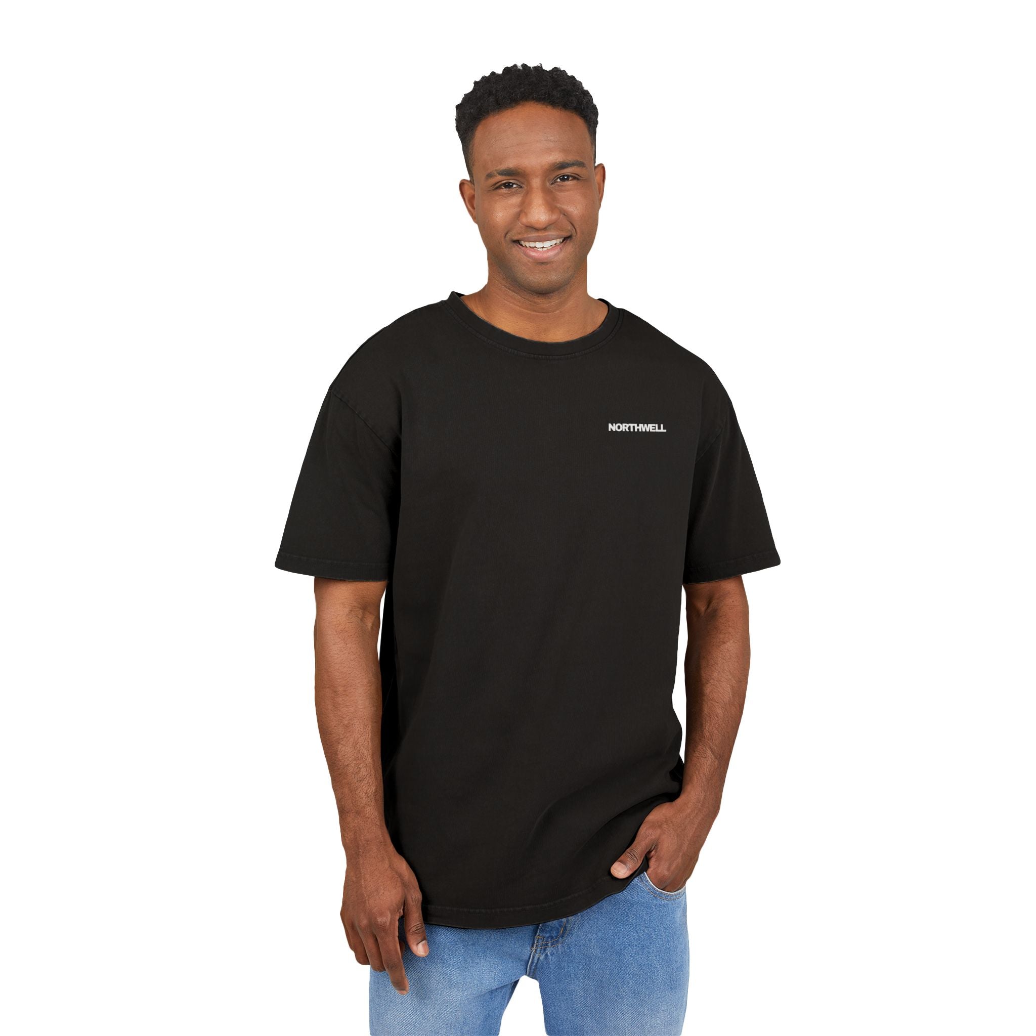 Men's Acid Washed Oversize Tee - Vintage Style